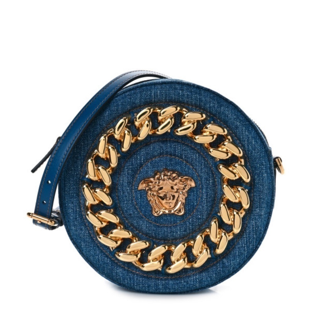 Versace Denim La Medusa Disco Bag!